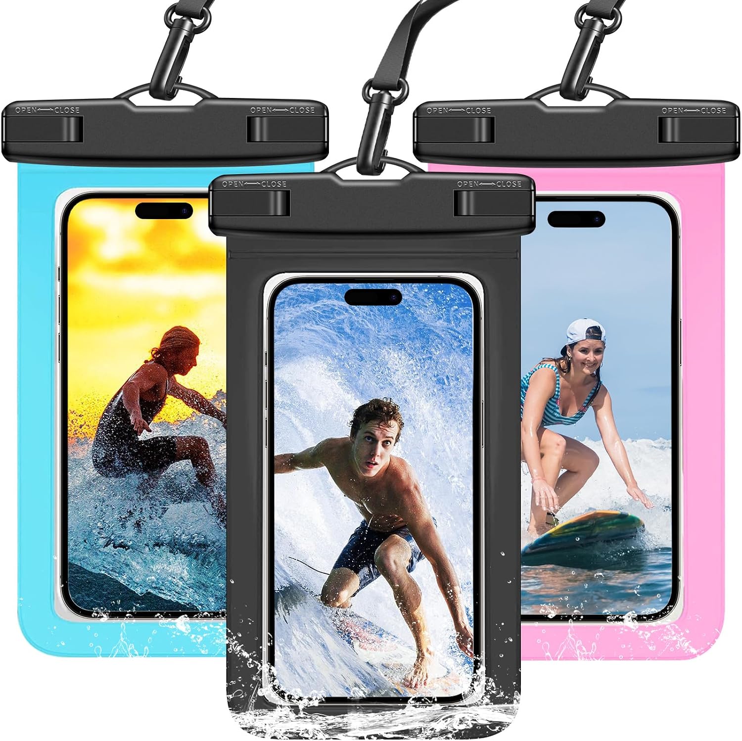 3 Pack Multicolor IPX8 Waterpr - Dry Bag Waterproof recension och pris