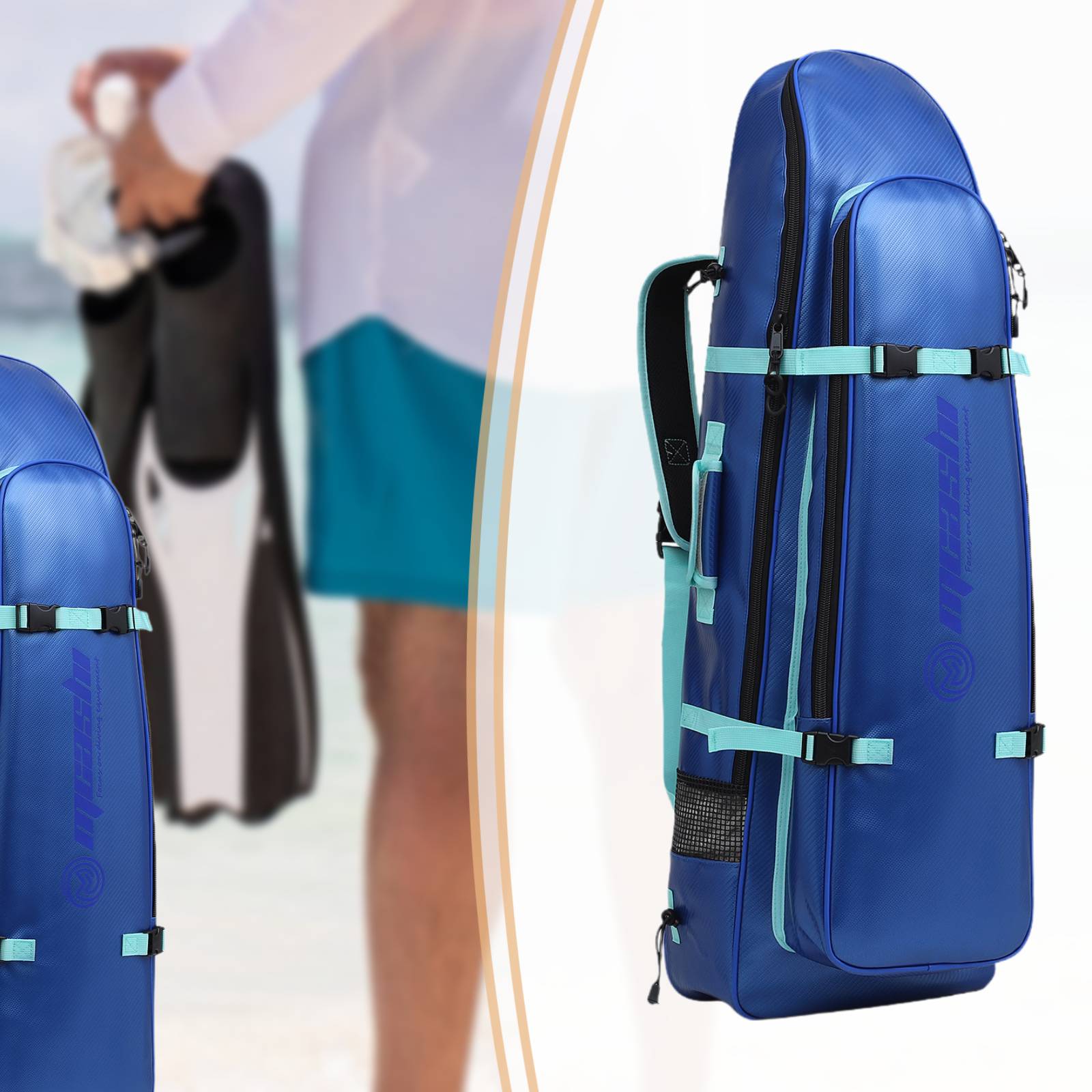 Long Fins Bag Portable Scuba D - Swim Fins recension och pris